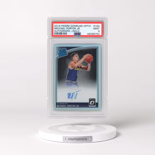 2018 Panini Donruss Optic #182 Michael Porter Jr. - Autograph-Holo (PSA 9 MINT)