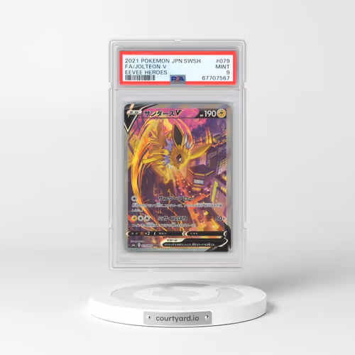 2021 Pokémon Sword & Shield Eevee Heroes #079 Jolteon V - Holo Full Art (PSA 9 MINT)
