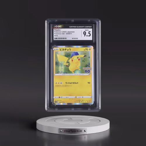2022 Pokémon GO #028/071 Pikachu - Holo (CGC 9.5 MINT+)