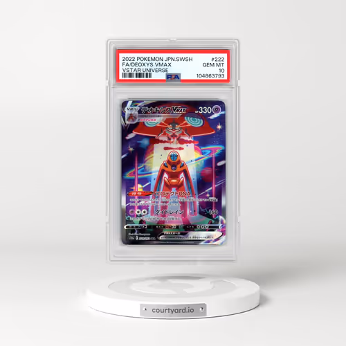 2022 Pokémon Sword & Shield Vstar Universe #222 Deoxys Vmax - Full Art (PSA 10 GEM MINT)