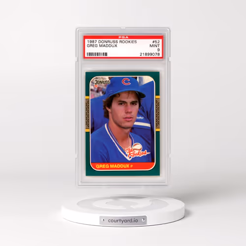 1987 Donruss Rookies #52 Greg Maddux (PSA 9 MINT)