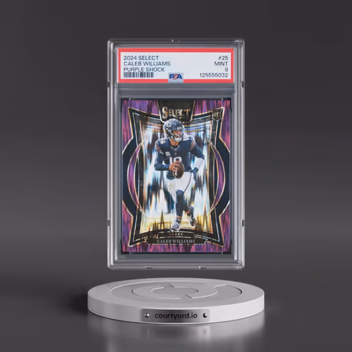 2024 Panini Select #25 Caleb Williams - Purple Shock (PSA 9 MINT)