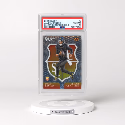2024 Panini Select Select Certified Rookies #2 Jayden Daniels (PSA 10 GEM MINT)