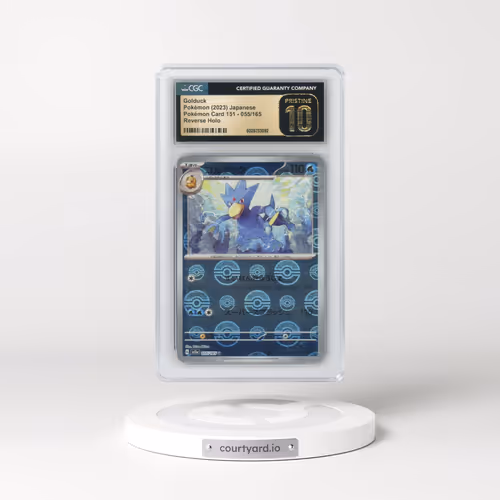2023 Pokémon Card 151 #055/165 Golduck - Reverse Holo Poké Ball (CGC 10 PRISTINE)