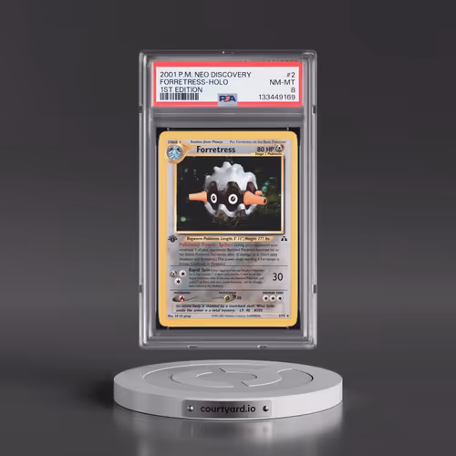 2001 Pokémon Neo Discovery #2 Forretress - 1st Edition Holo (PSA 8 NM-MT)