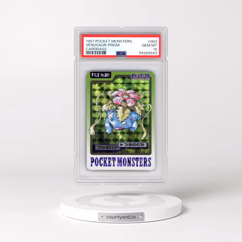 1997 Pocket Monsters Carddass #003 Venusaur-Prism (PSA 10 GEM MINT)