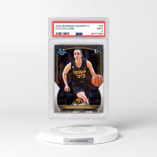 2022 Bowman Chrome University #50 Caitlin Clark (PSA 9 MINT)