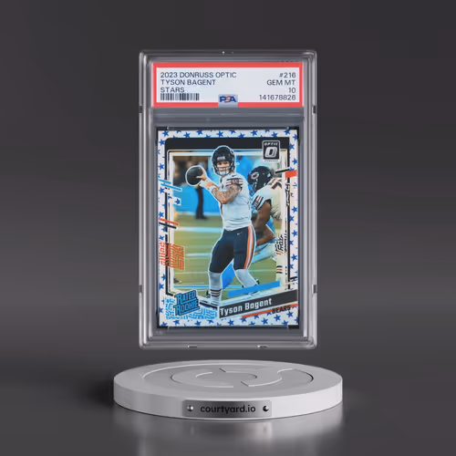 2023 Panini Donruss Optic #216 Tyson Bagent - Stars (PSA 10 GEM MINT)