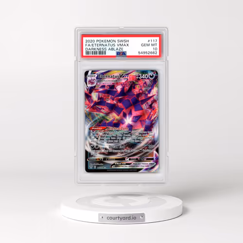 2020 Pokémon Sword & Shield Darkness Ablaze #117 Eternatus Vmax - Full Art (PSA 10 GEM MINT)