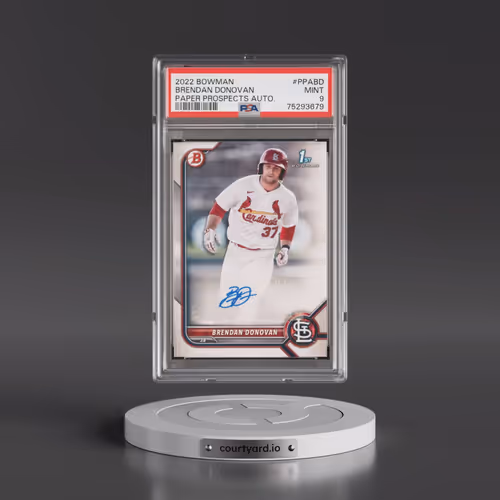 2022 Bowman Paper Prospects Autographs #PPABD Brendan Donovan (PSA 9 MINT)
