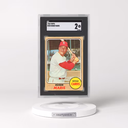 1968 Topps #330 Roger Maris (SGC 2 GOOD)