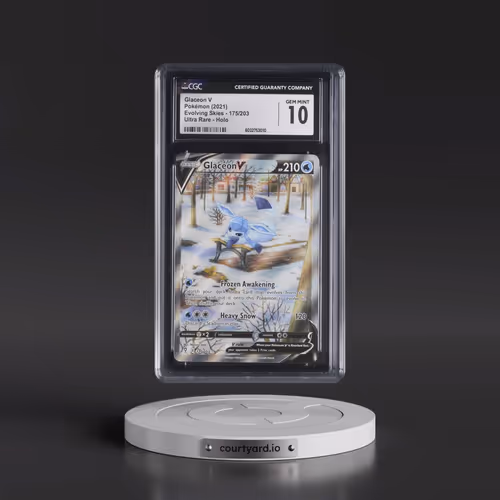 2021 Evolving Skies #175/203 Glaceon V - Ultra Rare Holo (CGC 10 GEM MINT)