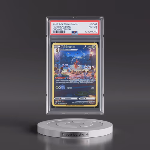 2023 Pokémon Sword and Shield Crown Zenith #GG02 Kricketune - Full Art (PSA 8 NM-MT)