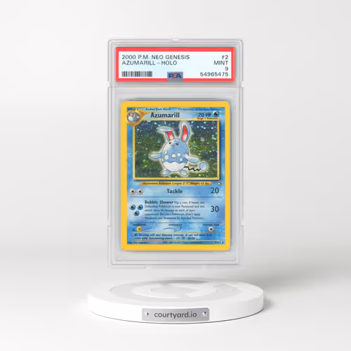 2000 Pokémon Neo Genesis #2 Azumarill - Holo (PSA 9 MINT)