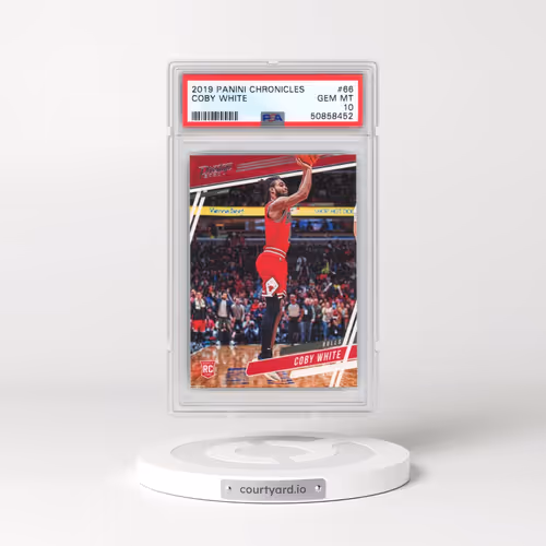 2019 Panini Chronicles #66 Coby White (PSA 10 GEM MINT)