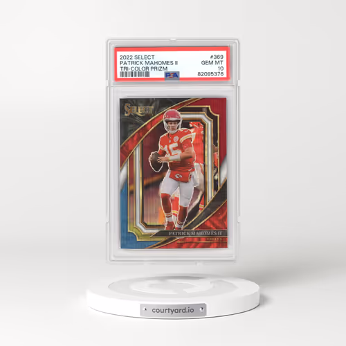 2022 Panini Select #369 Patrick Mahomes II - Tri-Color Prizm (PSA 10 GEM MINT)