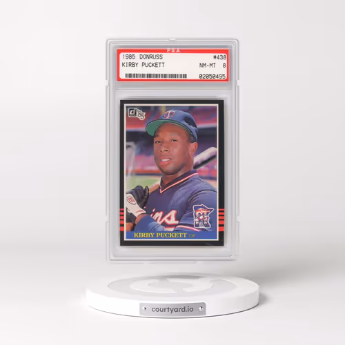 1985 Donruss #438 Kirby Puckett (PSA 8 NM-MT)
