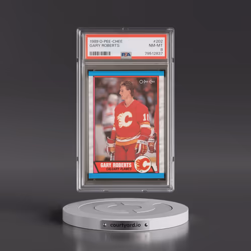 1989 O-Pee-Chee #202 Gary Roberts (PSA 8 NM-MT)