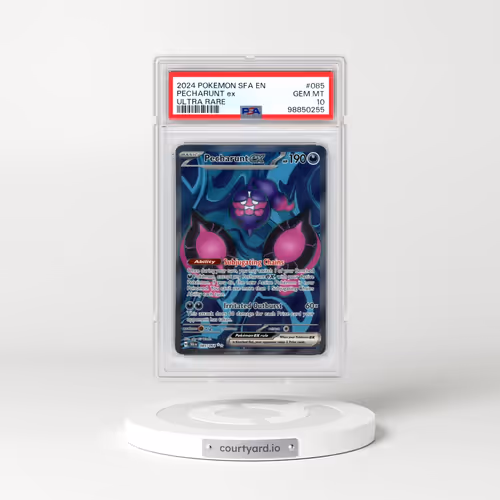 2024 Pokémon Sfa EN-Shrouded Fable #085 Pecharunt EX - Holo Ultra Rare (PSA 10 GEM MINT)