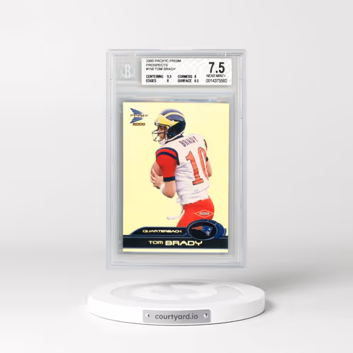 2000 Pacific Prism Prospects #156 Tom Brady RC (BGS 7.5 NM+)