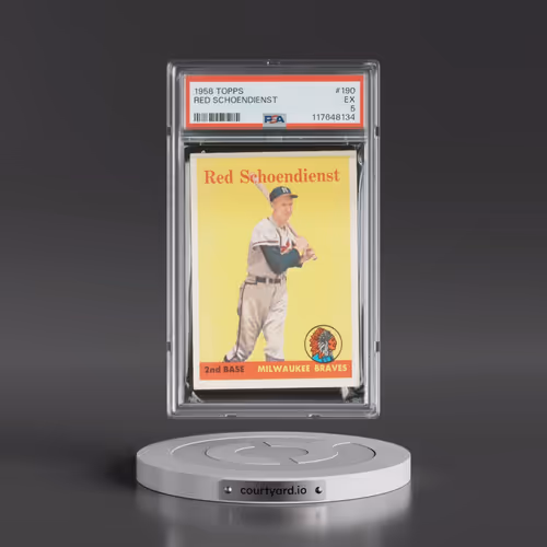 1958 Topps #190 Red Schoendienst (PSA 5 EX)