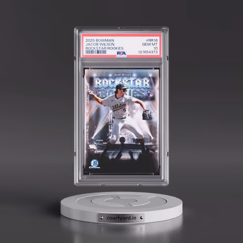 2025 Bowman Rockstar Rookies #RR16 Jacob Wilson (PSA 10 GEM MINT)