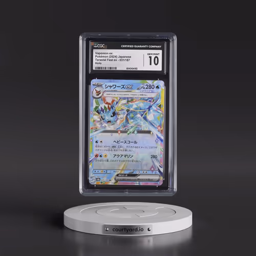 2024 Pokémon Sv8a-Terastal Fest EX #031 Vaporeon EX - Holo (CGC 10 GEM MINT)