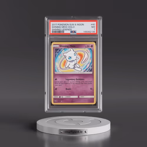 2017 Pokémon Sun & Moon Shining Legends #40 Shining Mew - Holo Holo (PSA 7 NM)