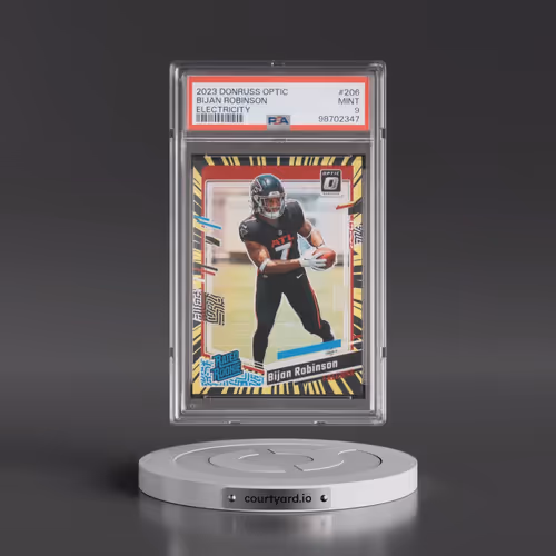 2023 Panini Donruss Optic #206 Bijan Robinson - Electricity (PSA 9 MINT)