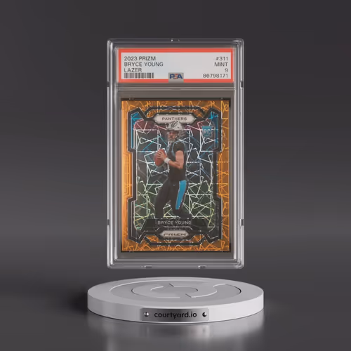 2023 Panini Prizm #311 Bryce Young - Lazer Prizm (PSA 9 MINT)