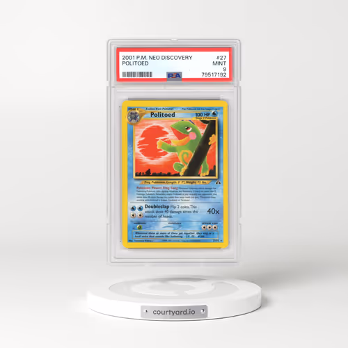 2001 Pokémon Neo Discovery #27 Politoed (PSA 9 MINT)