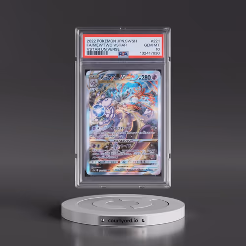 2022 Pokémon Sword & Shield Vstar Universe #221 Mewtwo Vstar - Full Art (PSA 10 GEM MINT)