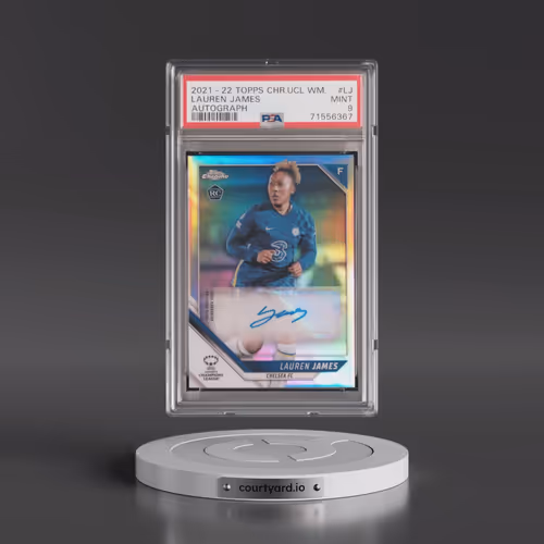 2021-22 Topps Chrome UEFA Women's Champions League Autographs #LJ Lauren James (PSA 9 MINT)