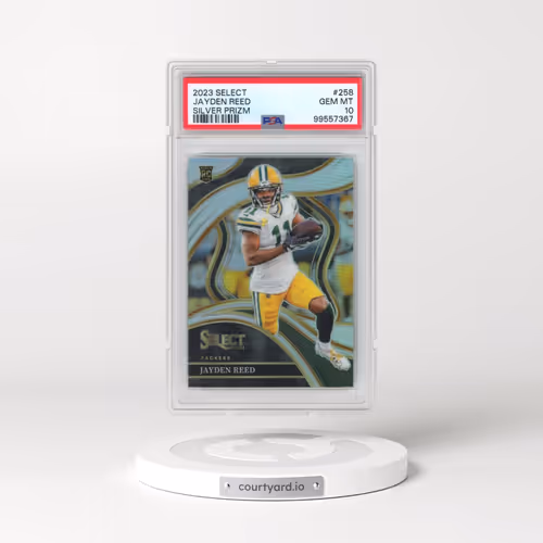 2023 Panini Select #258 Jayden Reed - Silver Prizm (PSA 10 GEM MINT)