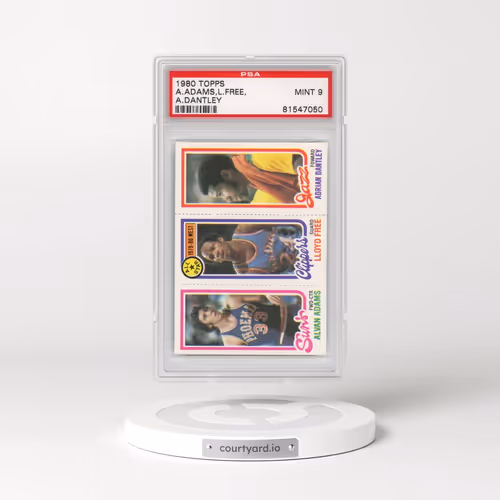 1980 Topps #156 A.Adams,L.Free - A.Dantley (PSA 9 MINT)