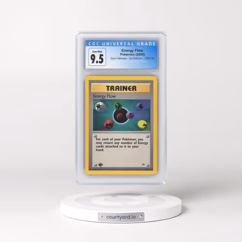 2000 Gym Heroes #122/132 Energy Flow - 1st Edition 1st Edition (CGC 10 GEM MINT)