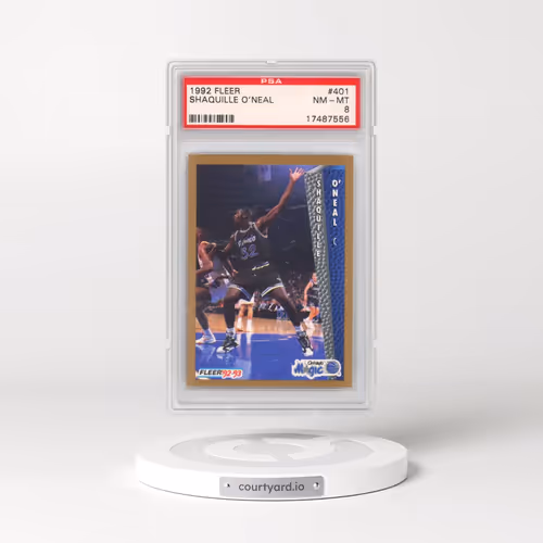 1992 Fleer #401 Shaquille O'Neal (PSA 8 NM-MT)