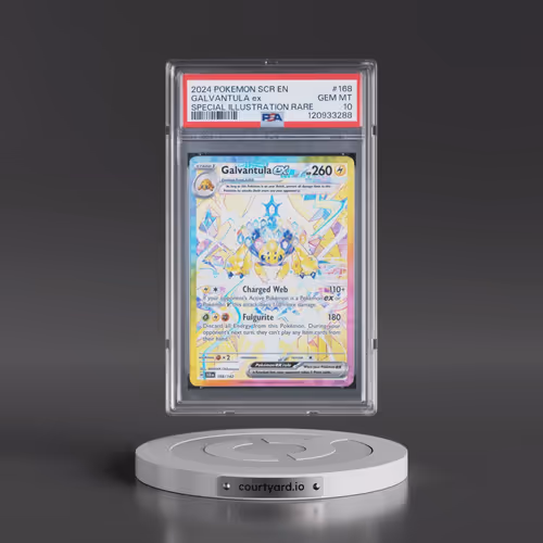 2024 Pokémon Scr EN-Stellar Crown #168 Galvantula EX - Holo Special Illustration Rare (PSA 10 GEM MI