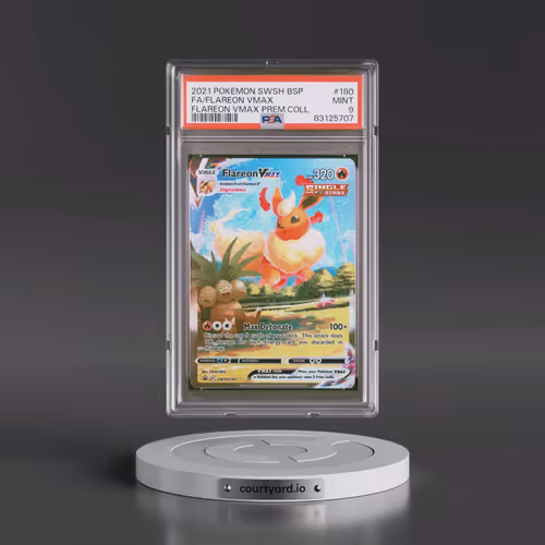 2021 Pokémon Swsh Black Star Promo #180 Flareon Vmax - Full Art Flareon Vmax Premium Collection (PSA