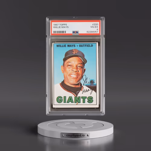 1967 Topps #200 Willie Mays (PSA 4 VG-EX)