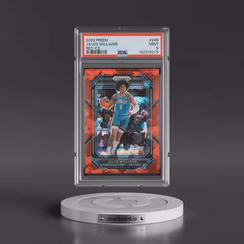 2022 Panini Prizm #246 Jalen Williams - Red Ice (PSA 9 MINT)