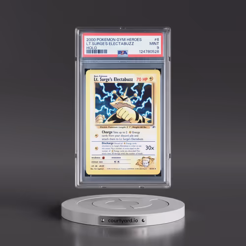 2000 Pokémon Gym Heroes #6 LT. Surge's Electabuzz - Holo (PSA 9 MINT)