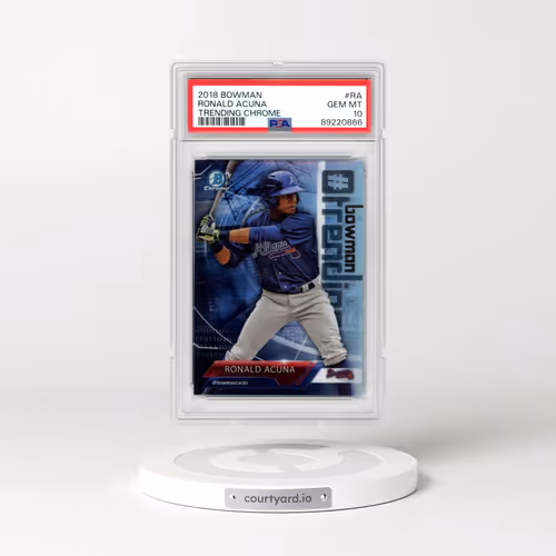 2018 Bowman Trending Chrome #RA Ronald Acuna (PSA 10 GEM MINT)