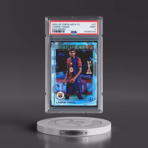 2024-25 Topps UEFA Club Competitions #27 Lamine Yamal - Rain Drops (PSA 9 MINT)