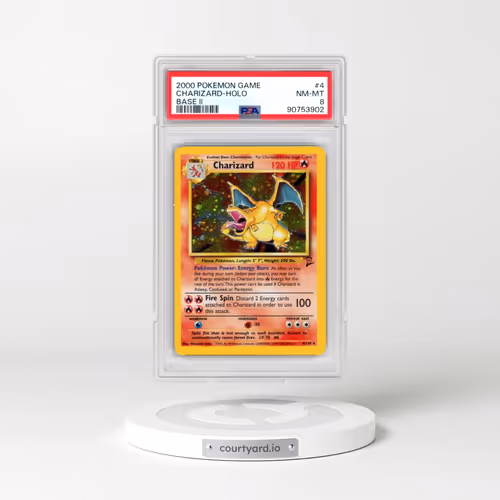 2000 Pokémon Game Base II #4 Charizard - Holo (PSA 8 NM-MT)