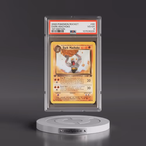 2000 Pokémon Rocket #40 Dark Machoke - 1st Edition (PSA 4 VG-EX)