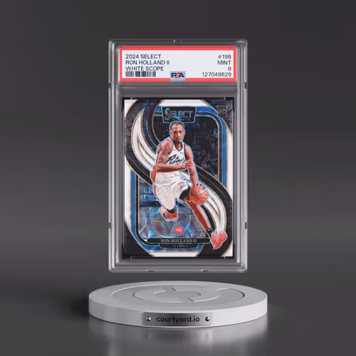2024 Panini Select #198 Ron Holland II - White Scope (PSA 9 MINT)