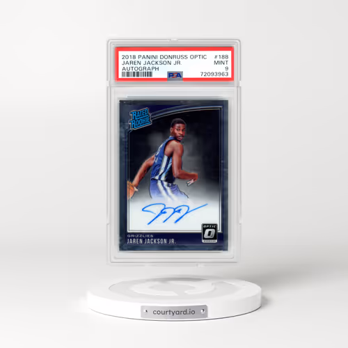 2018 Panini Donruss Optic #188 Jaren Jackson Jr. - Autograph (PSA 9 MINT)