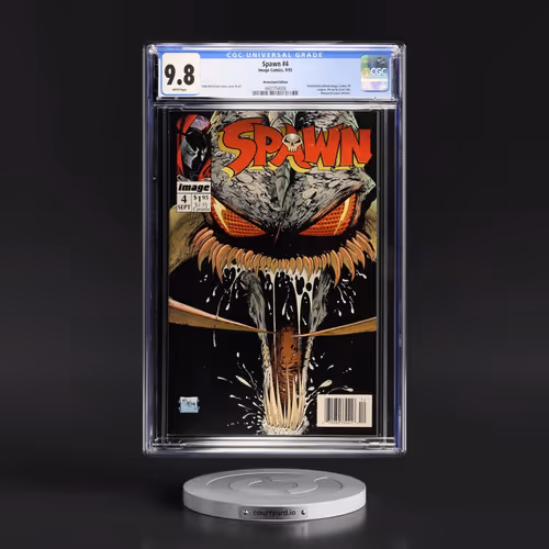 Spawn #4 CGC 9.8 White Pages (Image Comics, 9/92) - Universal Newsstand Edition