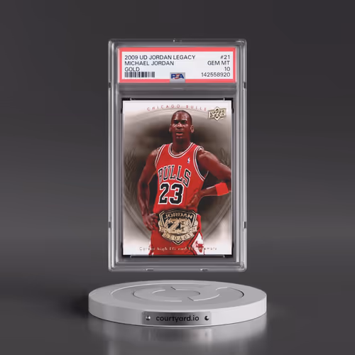 2009 Upper Deck Jordan Legacy Gold #21 Michael Jordan (PSA 10 GEM MINT)